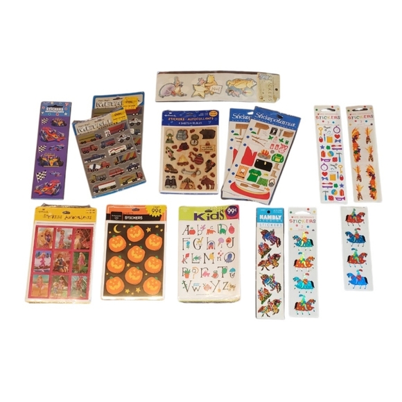 Vintage Other - Vintage Assorted Stickers Lot